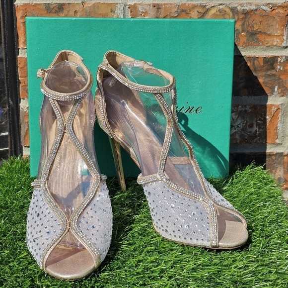 Lauren Lorraine Alanis Rhinestone Embellished Pumps,Women's Size 9.5 - Picture 3 of 6